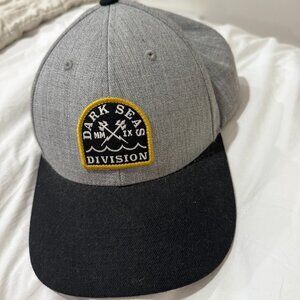 🧢 Dark Seas Division Snapback Hat • Gray & Black • One Size 🌊